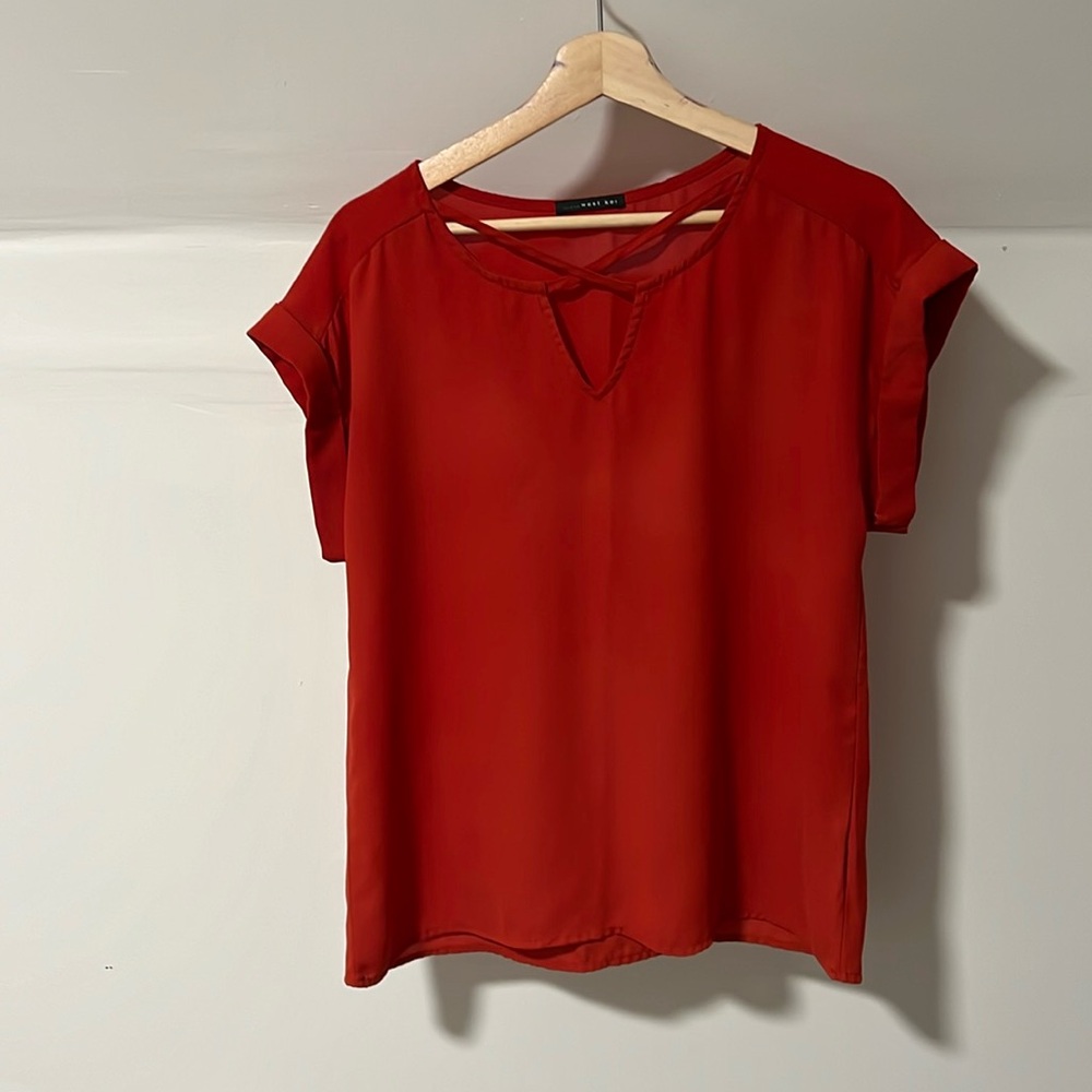 Orange west kei top